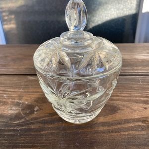 Vintage Star of David Crystal candy  dish with no chips or cracks ! So pretty !